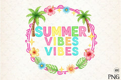Summer Vibes Colorful Clipart Bundle - CraftNest - Digital Crafting and Art