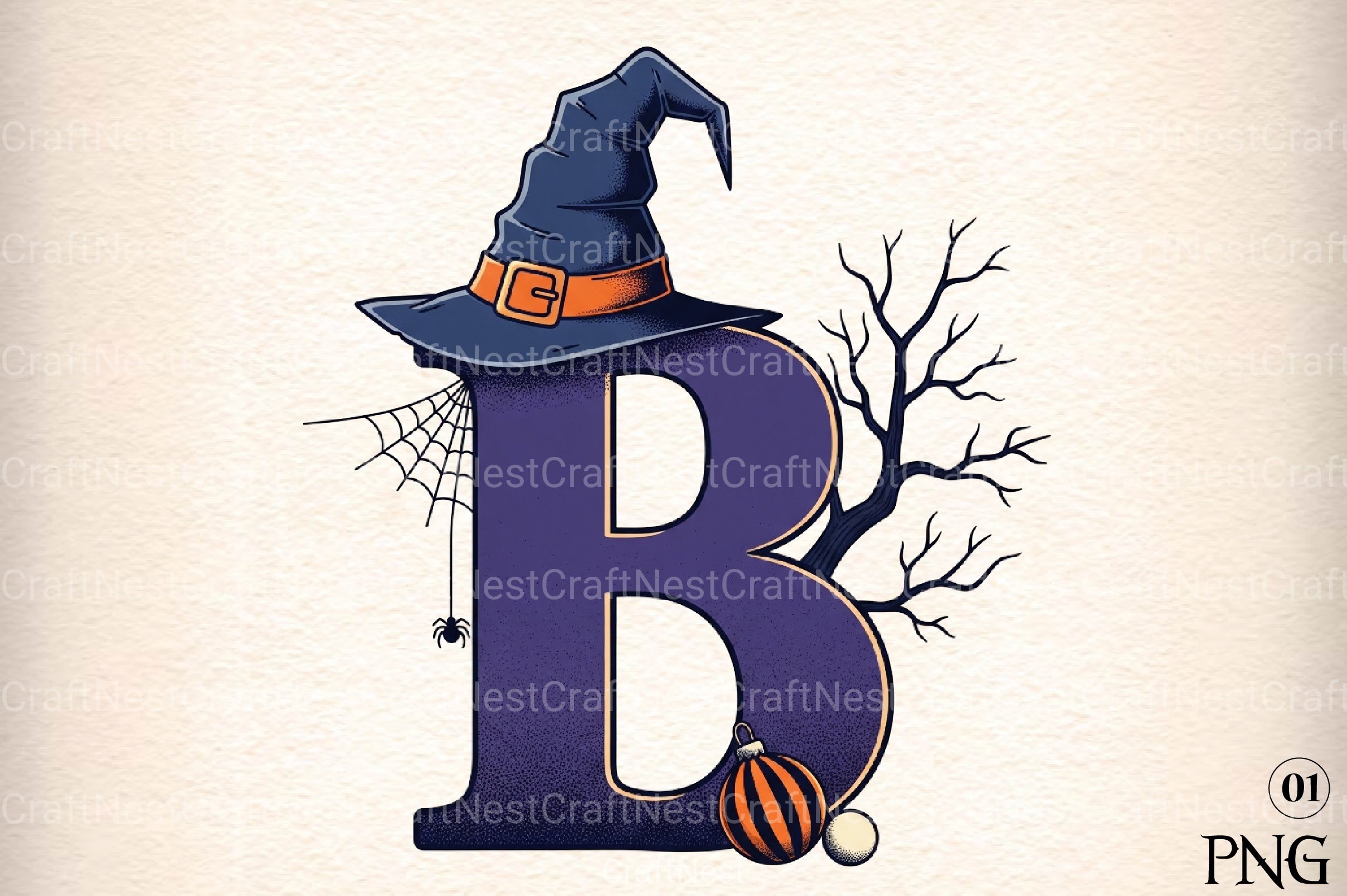 Halloween Alphabet Clipart Bundle 14 - CraftNest - Digital Crafting and Art