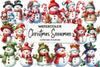 Christmas Snowman Clipart Bundle 1