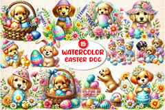 Easter Dogs Clipart Bundle 99 - CraftNest - Digital Crafting and Art