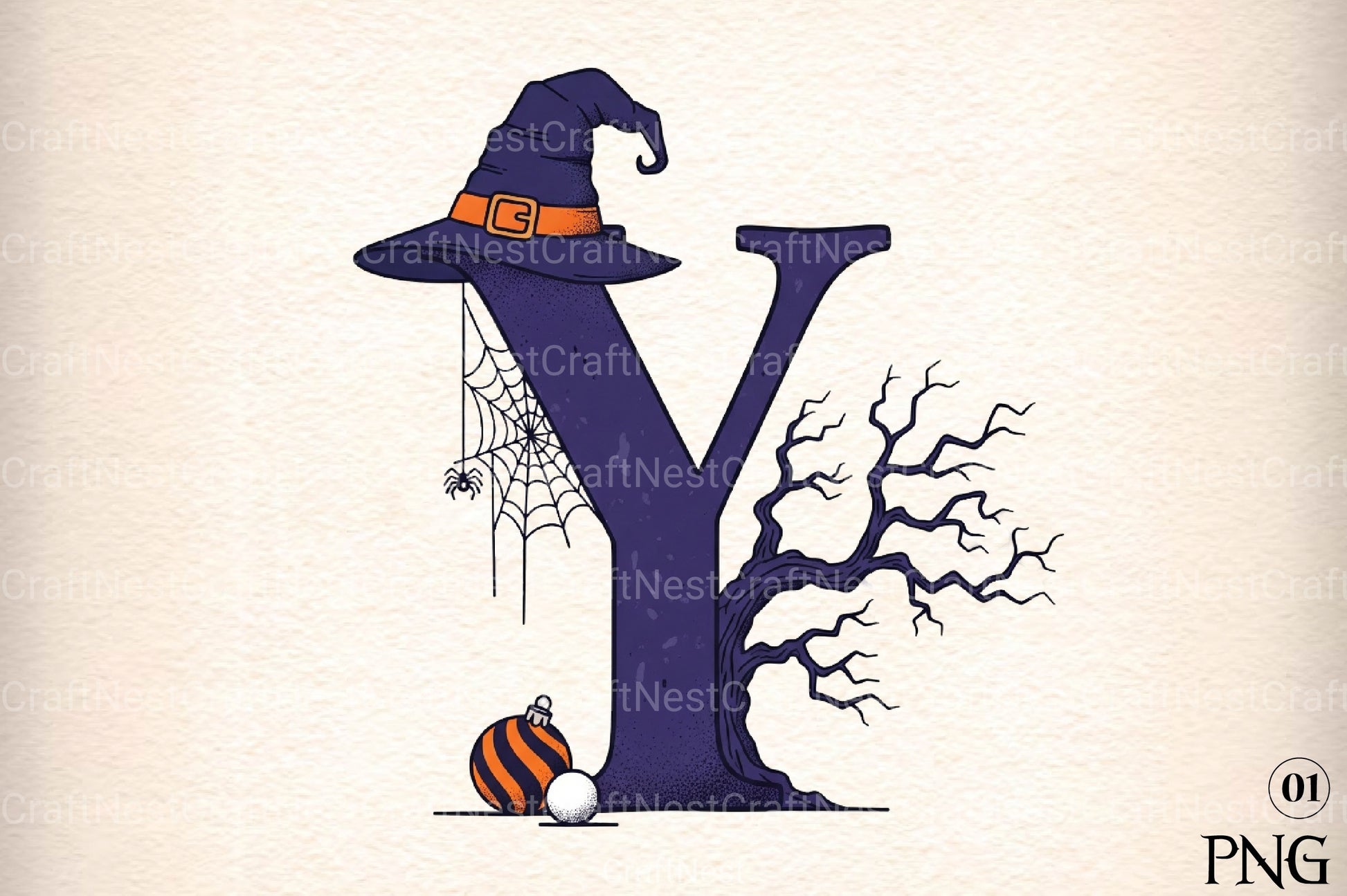 Halloween Alphabet Clipart Bundle 1 - CraftNest - Digital Crafting and Art