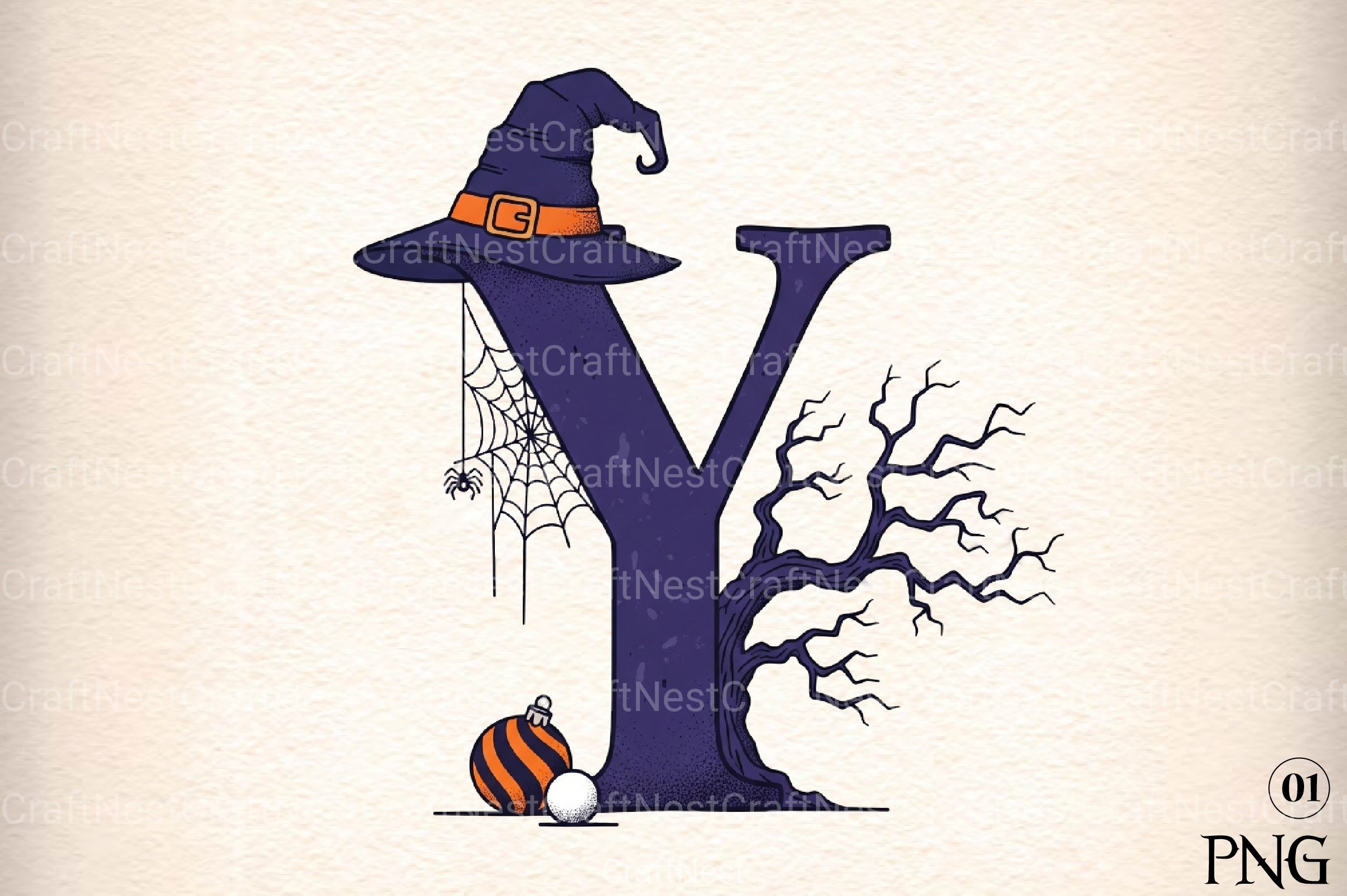 Halloween Alphabet Clipart Bundle 1 - CraftNest - Digital Crafting and Art