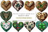 Patrick's Leopard Cowhide Heart Clipart Bundle