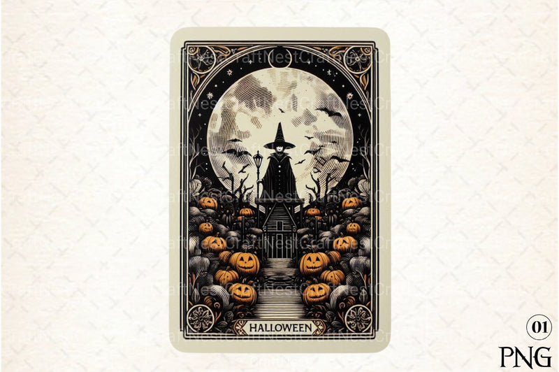 Halloween Tarot Card Clipart Bundle 9 - CraftNest - Digital Crafting and Art