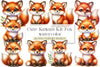 Cute Kawaii Kit Fox Clipart Bundle