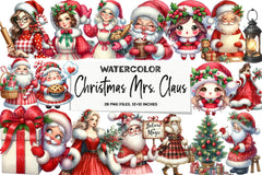 Christmas Mrs. Claus Clipart Bundle 67 - CraftNest - Digital Crafting and Art