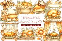 Thanksgiving Clipart Bundle - CraftNest - Digital Crafting and Art