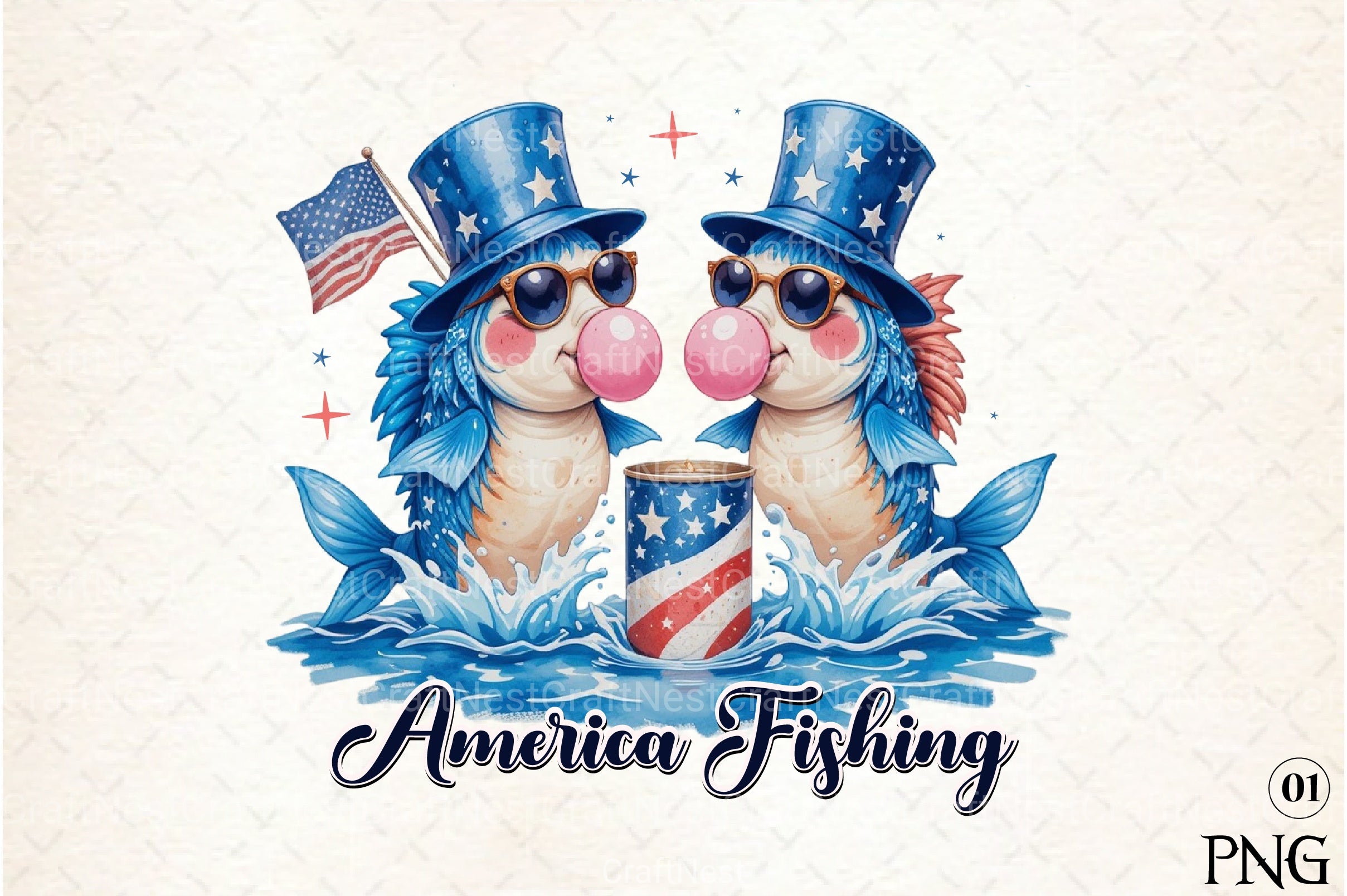 American Fish Clipart Bundle - CraftNest - Digital Crafting and Art