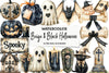 Beige & Black Halloween Clipart Bundle 3