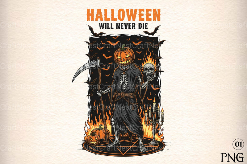 Spooky Halloween Skeleton Clipart Bundle - CraftNest - Digital Crafting and Art