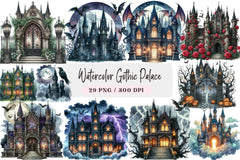 Gothic Palace Clipart Bundle - CraftNest - Digital Crafting and Art