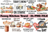 Funny Kitchen Towel Clipart Bundle 14