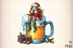 Whimsical Winter Brew Clipart Bundle - CraftNest - Digital Crafting and Art