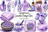 Lavender Pamper Time Clipart Bundle