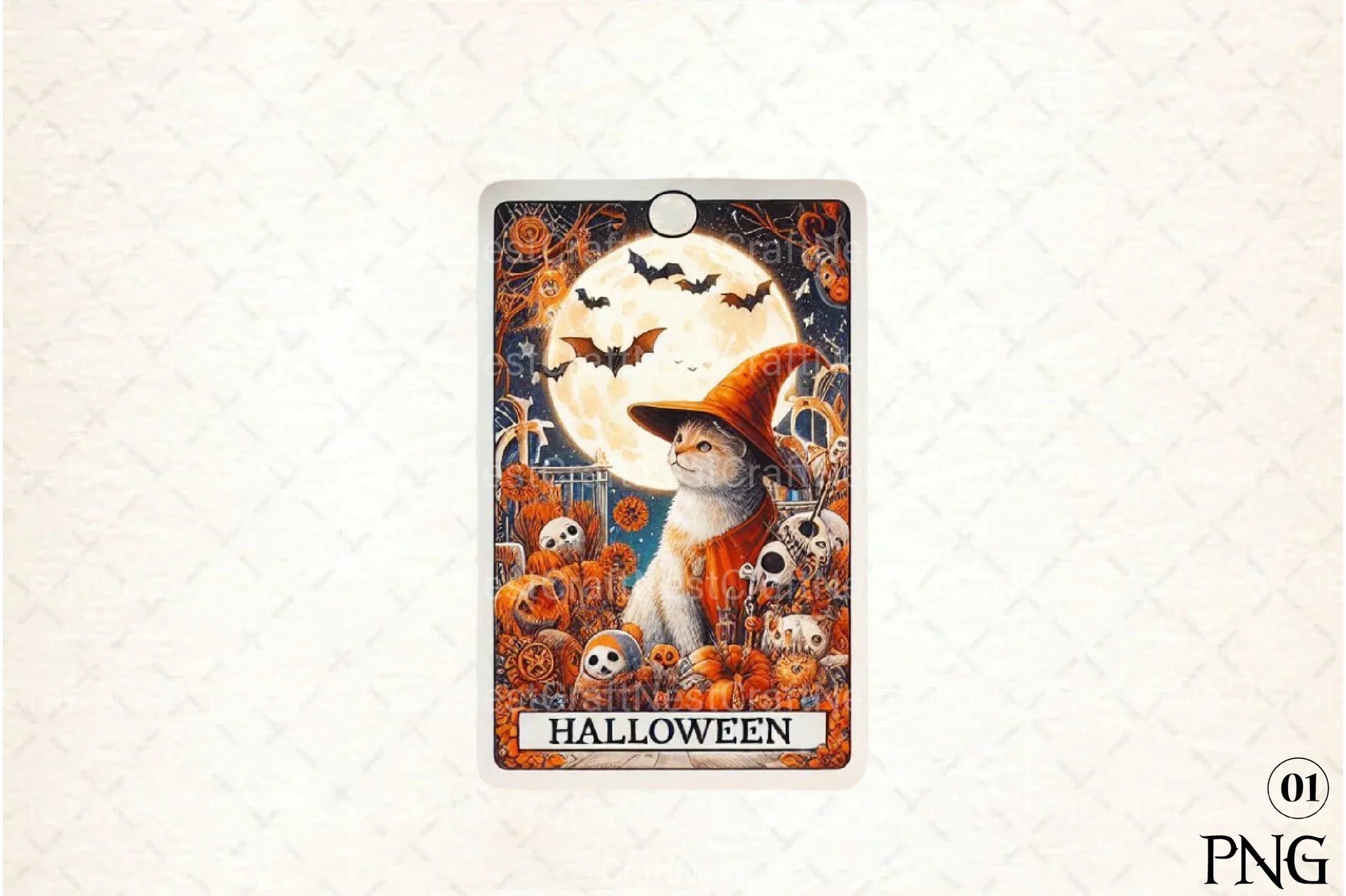 Halloween Tarot Card Clipart Bundle 6 - CraftNest - Digital Crafting and Art