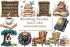 Reading Books Clipart Bundle