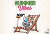 Blocky Style Funny Summer Goose Clipart Bundle 10