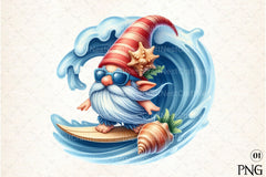 Seashell Gnome Clipart Bundle 3 - CraftNest - Digital Crafting and Art