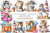 Cute Summer Kittens Clipart Bundle
