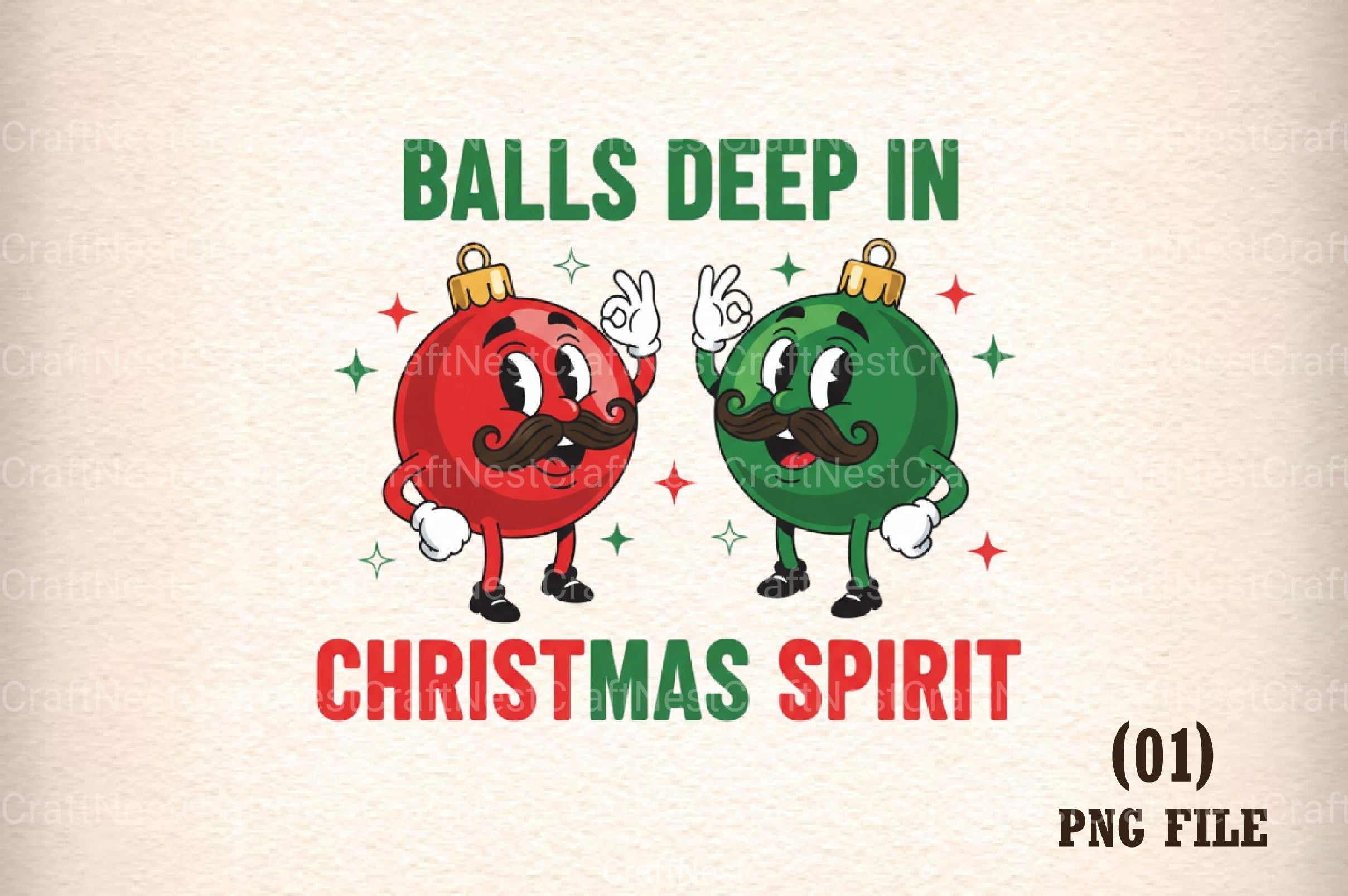 Festive Christmas Spirit Clipart Bundle - CraftNest - Digital Crafting and Art