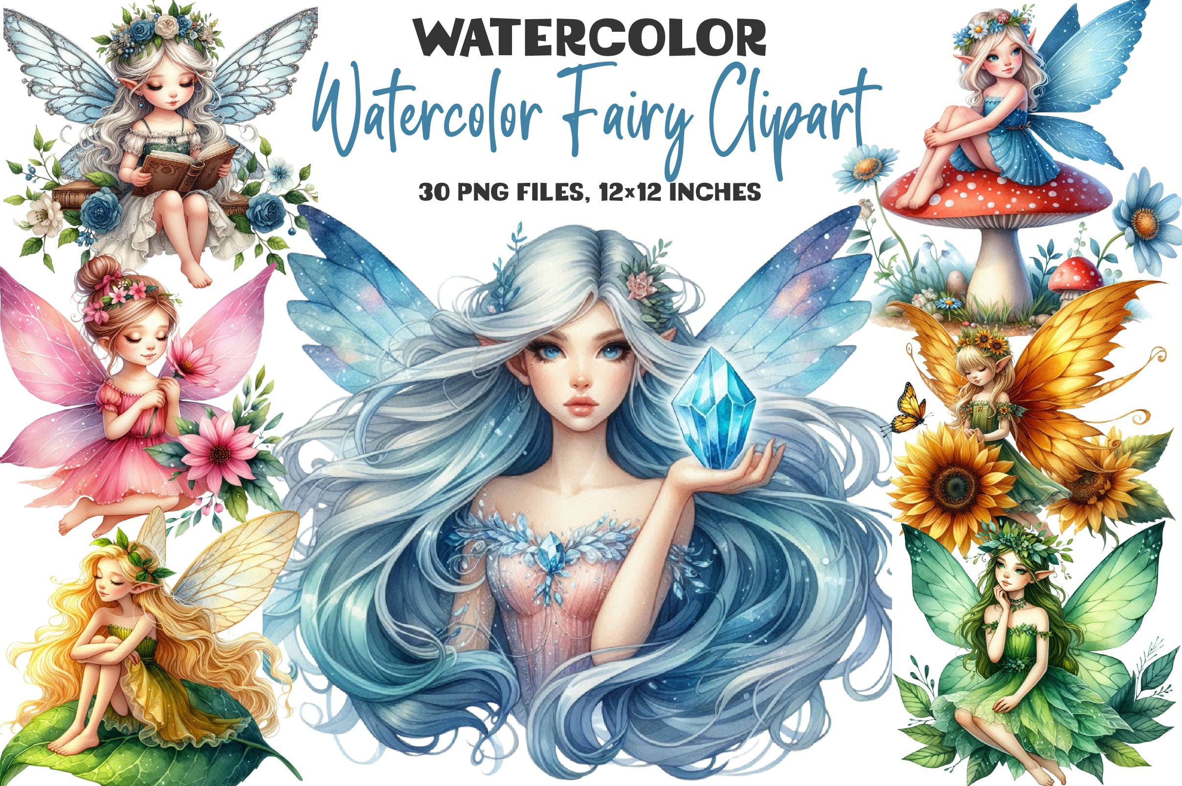 Fairy Clipart Bundle