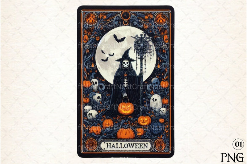 Halloween Tarot Card Clipart Bundle 10 - CraftNest - Digital Crafting and Art