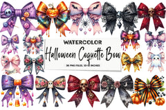 Halloween Coquette Bow Clipart Bundle 8 - CraftNest - Digital Crafting and Art