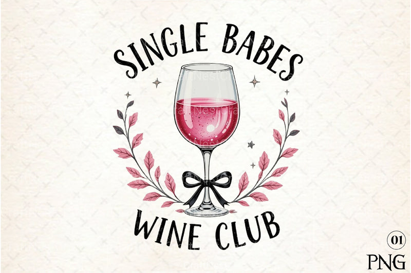 Single Babes Wine Club Clipart Bundle - CraftNest - Digital Crafting and Art