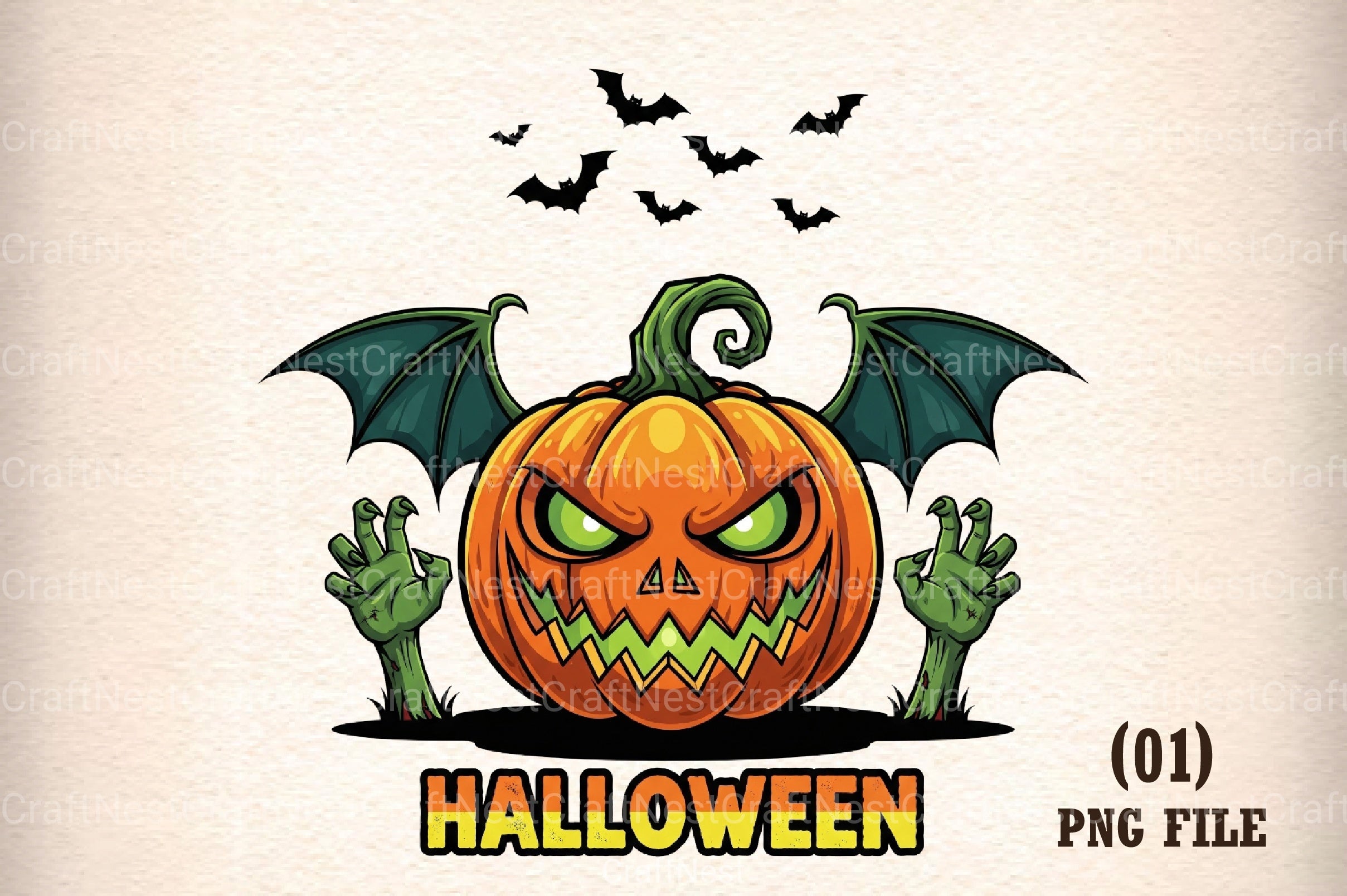 Spooky & Cute Halloween Clipart Bundle - CraftNest - Digital Crafting and Art