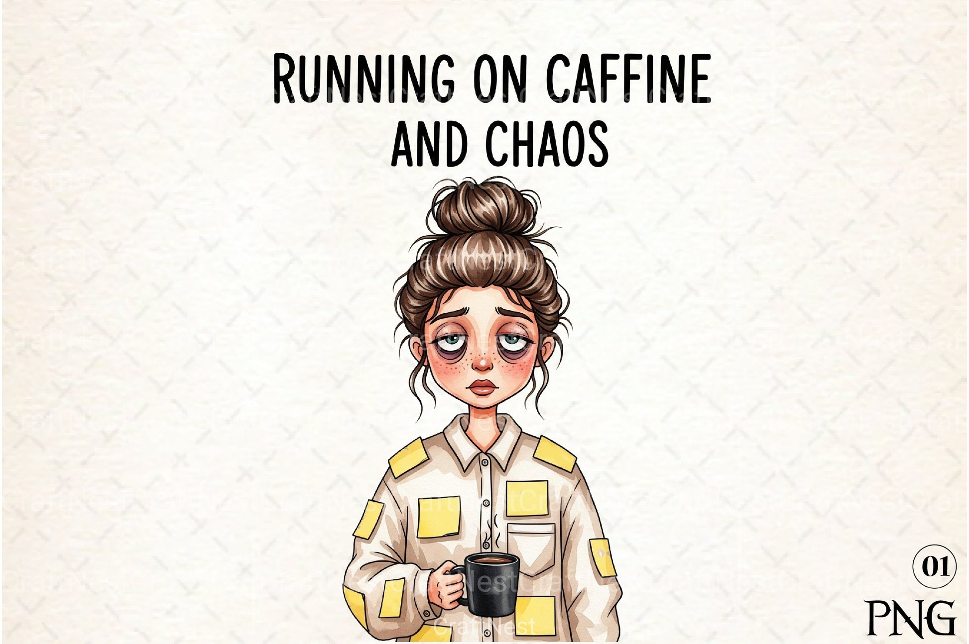 Sarcastic Funny Girl Can't Adult Today Clipart Bundle 3 - CraftNest - Digital Crafting and Art