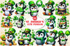 St. Patrick's Day Cute Penguin Clipart Bundle 19