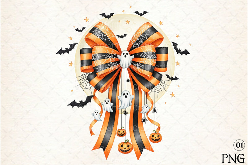 Halloween Coquette Bow Clipart Bundle 1 - CraftNest - Digital Crafting and Art