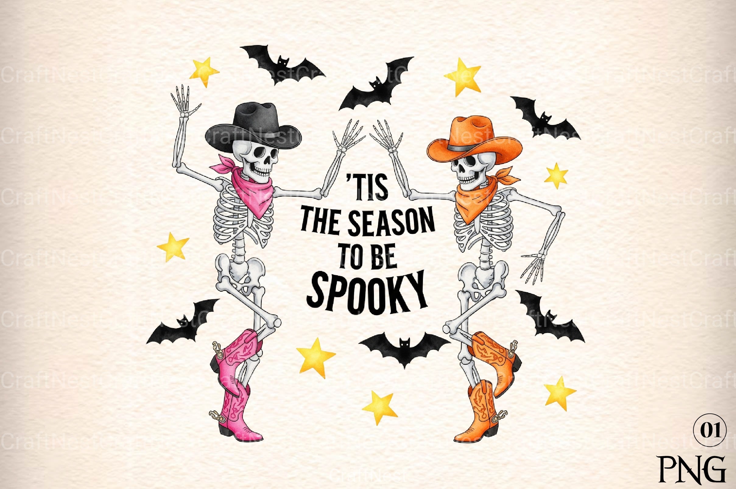 Western Halloween Quotes Clipart Bundle 6 - CraftNest - Digital Crafting and Art