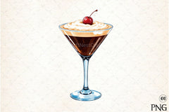 Espresso Martini Retro Design Clipart Bundle - CraftNest - Digital Crafting and Art