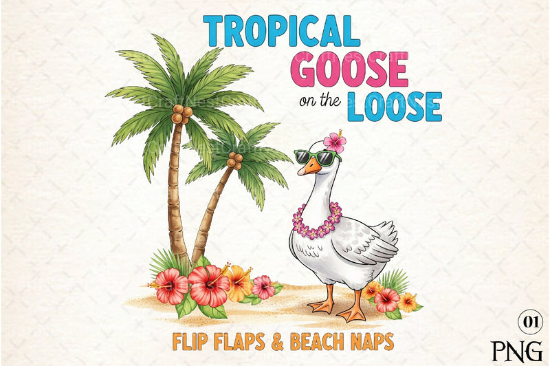 Summer Goose Clipart Bundle 88 - CraftNest - Digital Crafting and Art