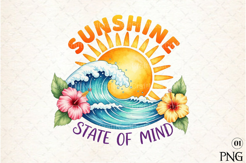 Summer Buho Flowers Sunshine Clipart Bundle - CraftNest - Digital Crafting and Art