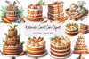 Carrot Cake Clipart Bundle