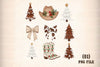 Western Christmas Coquette Clipart Bundle