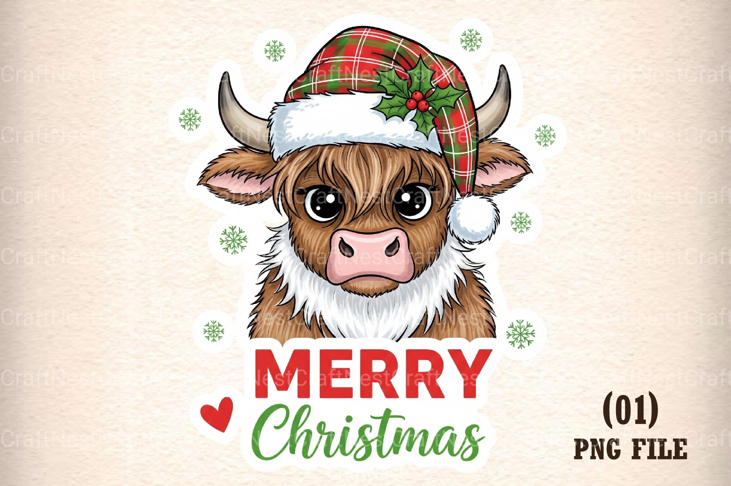 Merry Christmas Sticker Clipart Bundle - CraftNest - Digital Crafting and Art