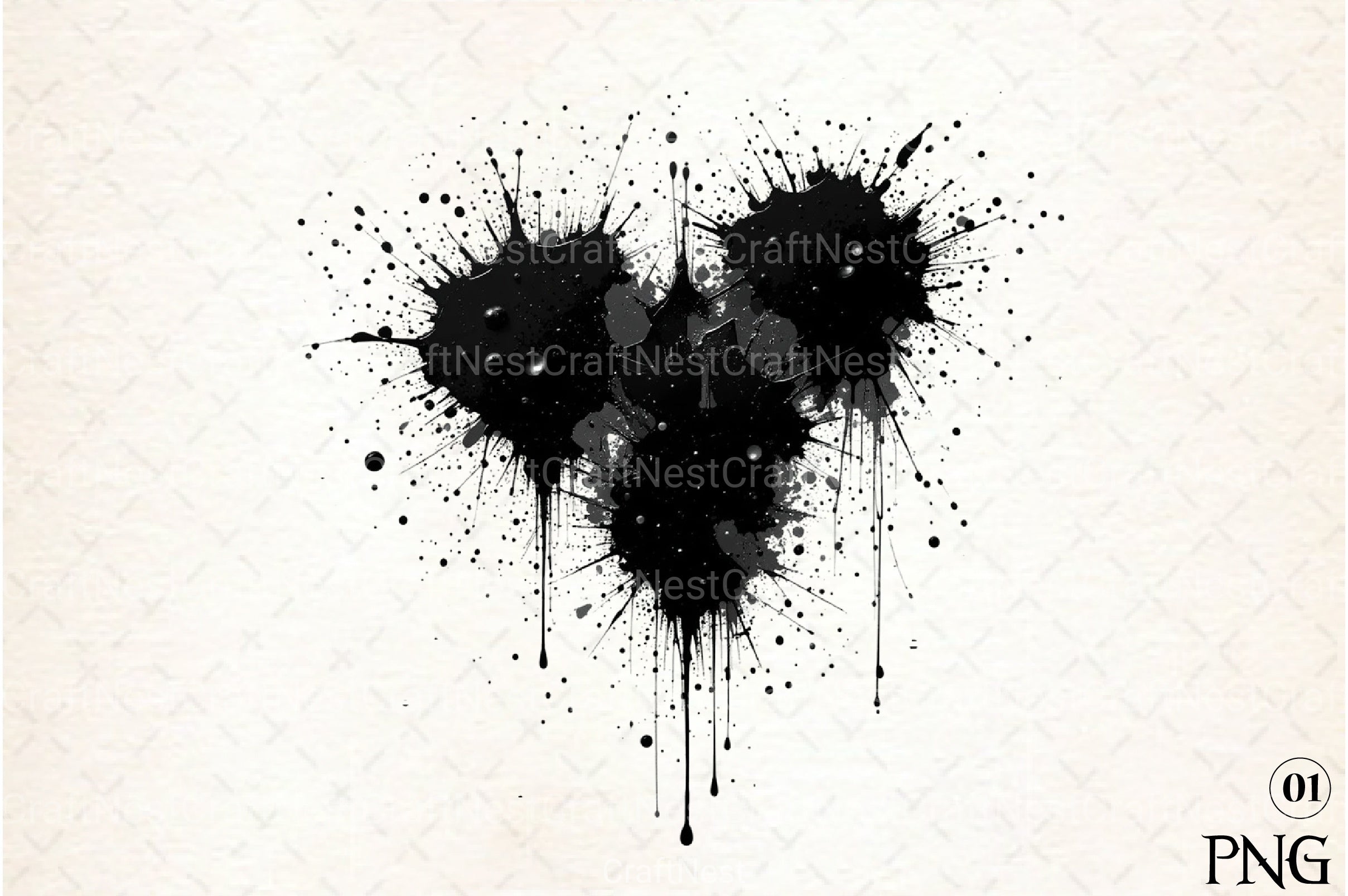 Vector Splatter Clipart Bundle - CraftNest - Digital Crafting and Art