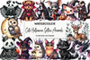 Cute Halloween Gothic Animals Clipart Bundle
