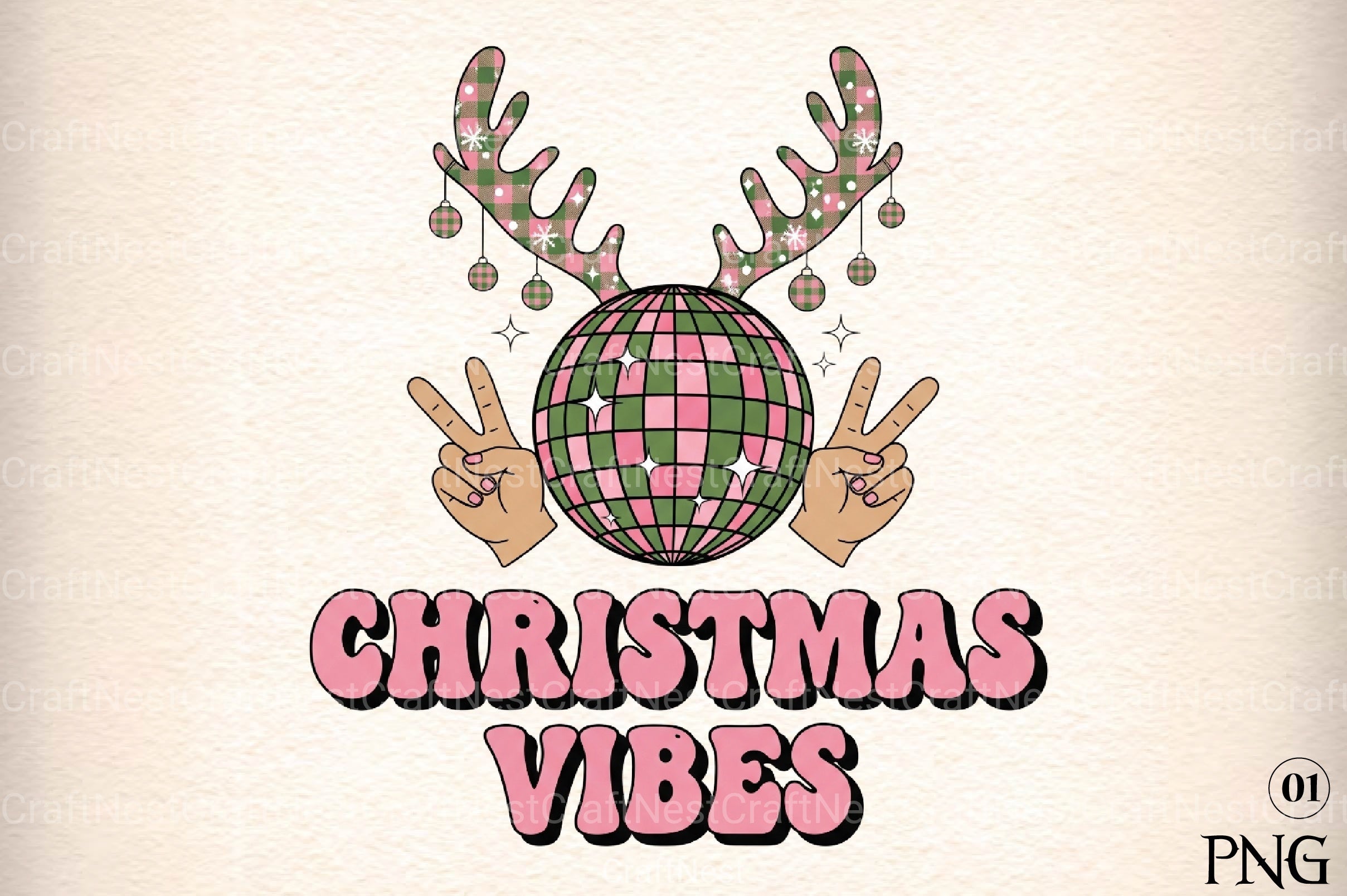 Groovy Christmas Clipart Bundle 2 - CraftNest - Digital Crafting and Art