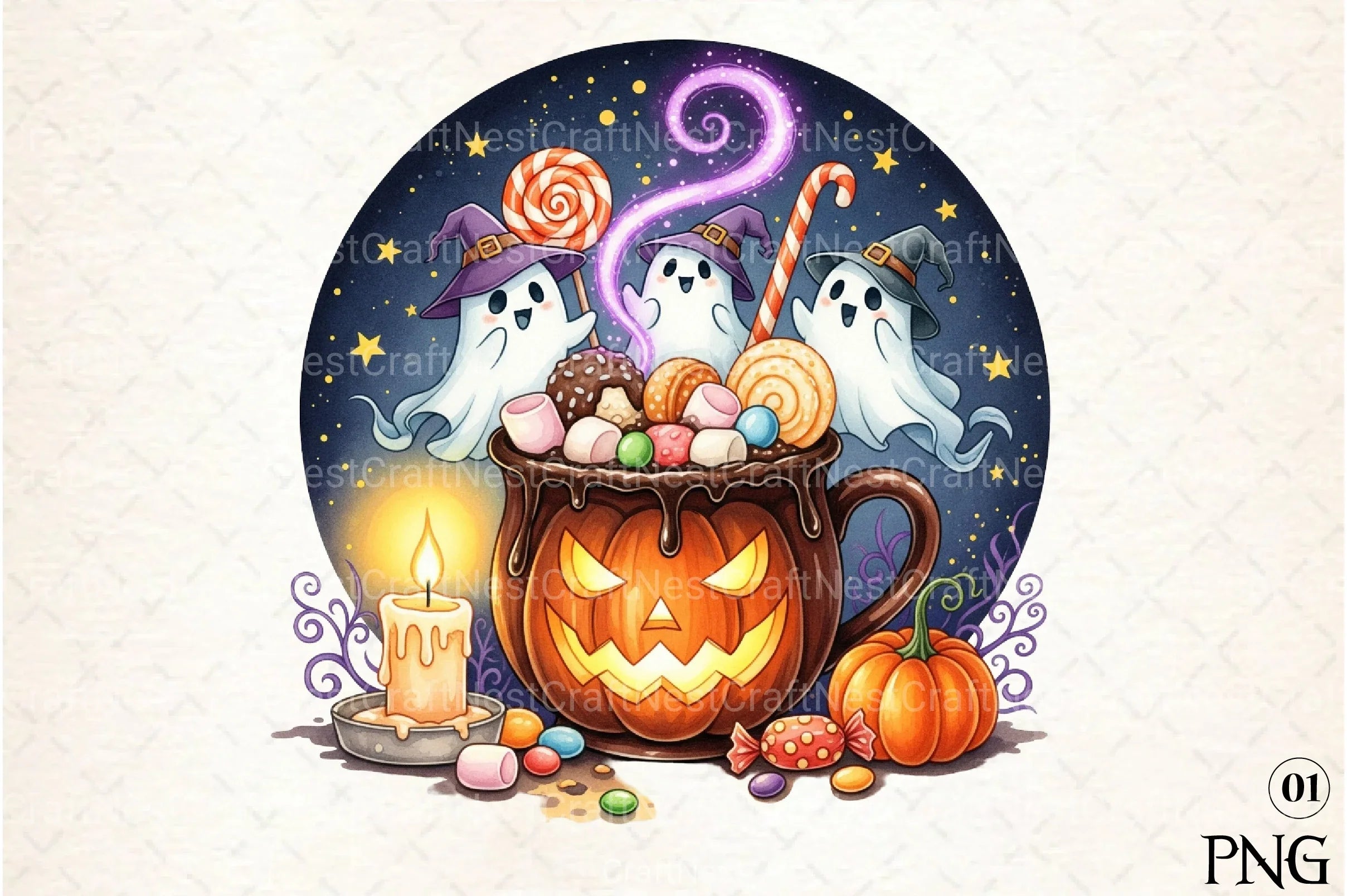 Haunted Halloween Clipart Bundle - CraftNest - Digital Crafting and Art