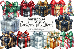 Christmas Gifts Clipart Bundle - CraftNest - Digital Crafting and Art