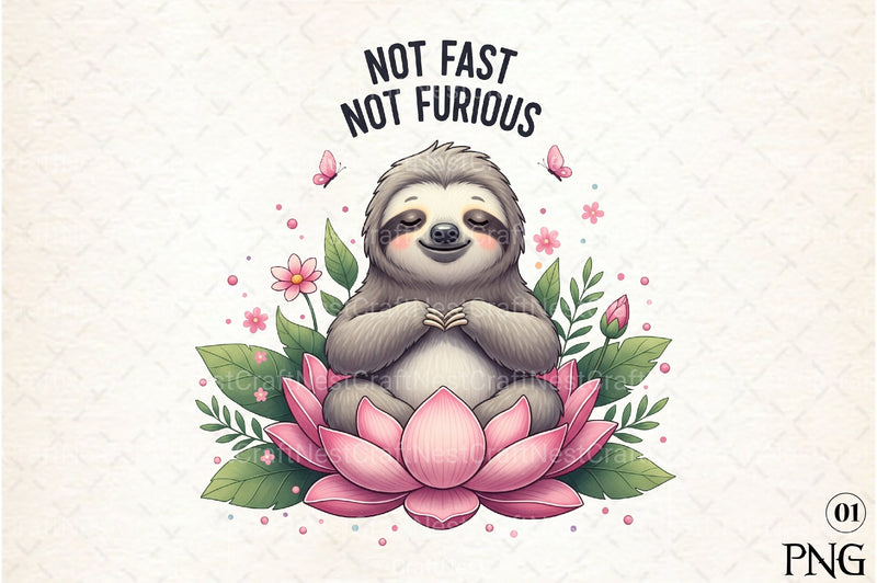 Funny Sloth Quotes Clipart Bundle 232 - CraftNest - Digital Crafting and Art