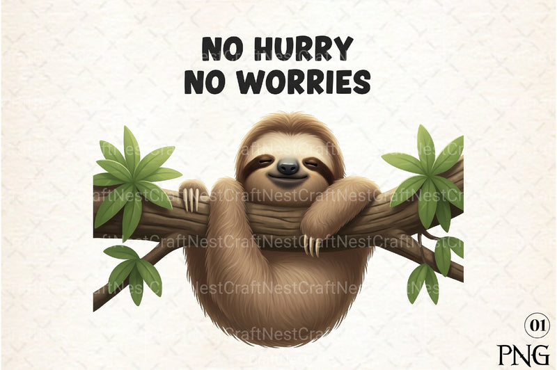 Funny Sloth Quotes Clipart Bundle 57 - CraftNest - Digital Crafting and Art