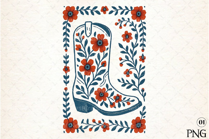 4th Cowgirl Boots Clipart Bundle - CraftNest - Digital Crafting and Art