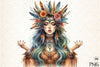 Tribal Boho Girl Clipart Bundle 5