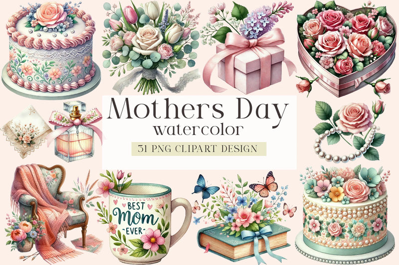 Mother's Day Clipart Bundle - CraftNest - Digital Crafting and Art