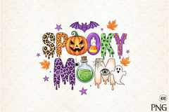 Spooky Mom Halloween Clipart Bundle 99 - CraftNest - Digital Crafting and Art